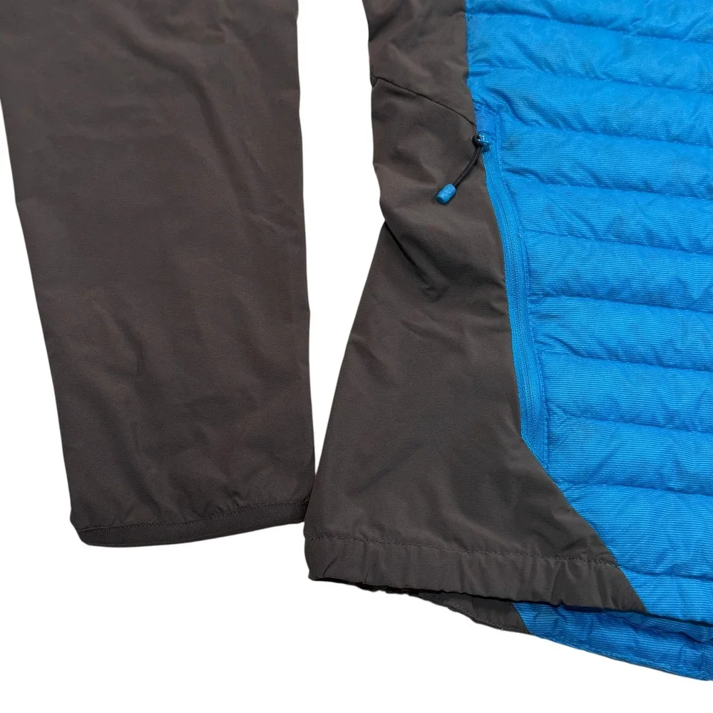 The North Face Verto Micro Jacket Mens Large 800 Down Hybrid Puffer Blue Gray